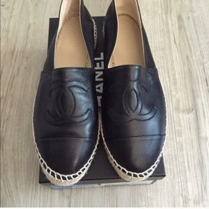 Chanel espadrilles Black